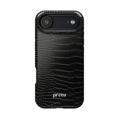 Black Croc Phone Case