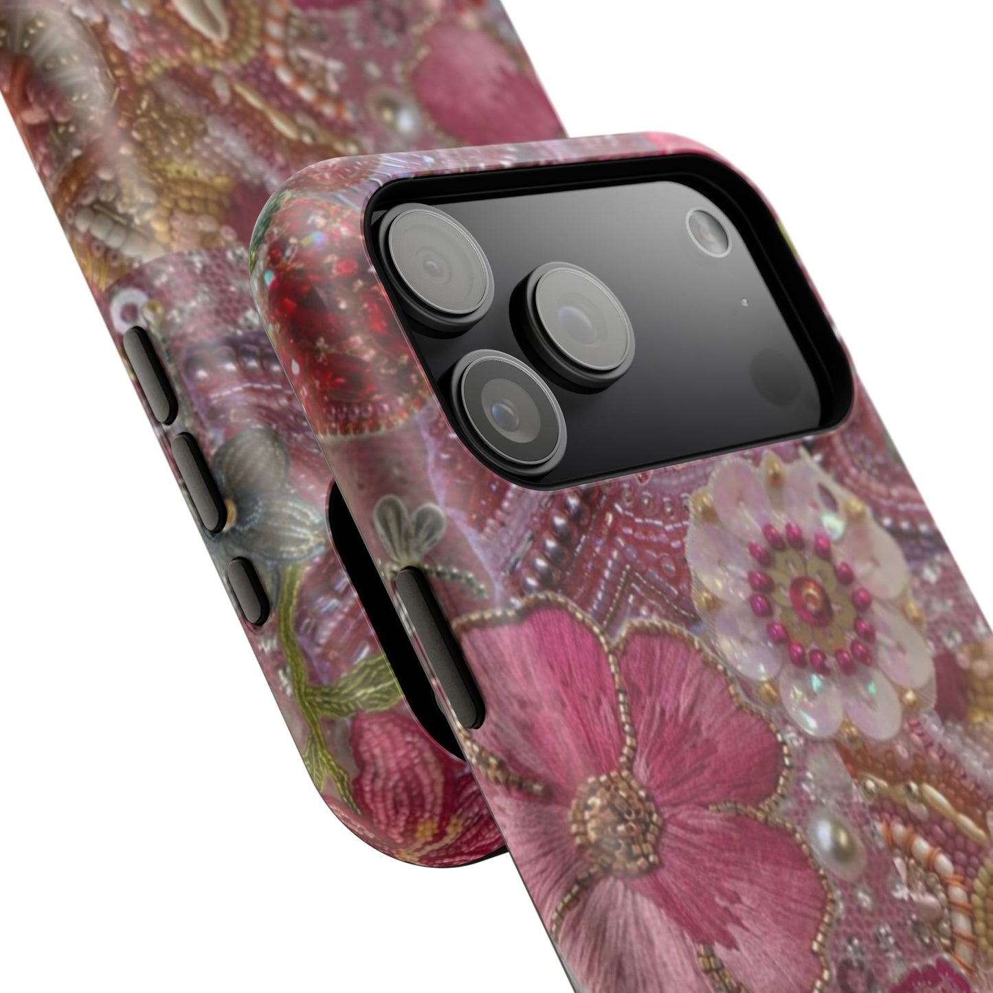 Floral Embroidery Phone Case