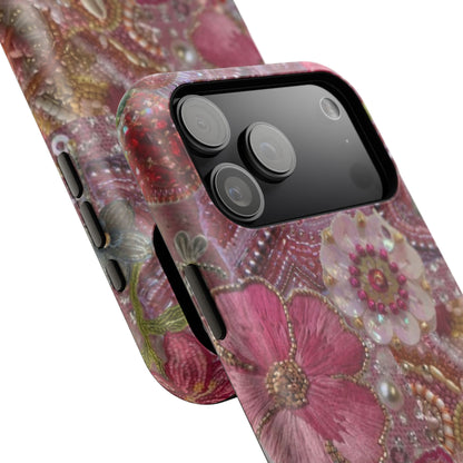 Floral Embroidery Phone Case