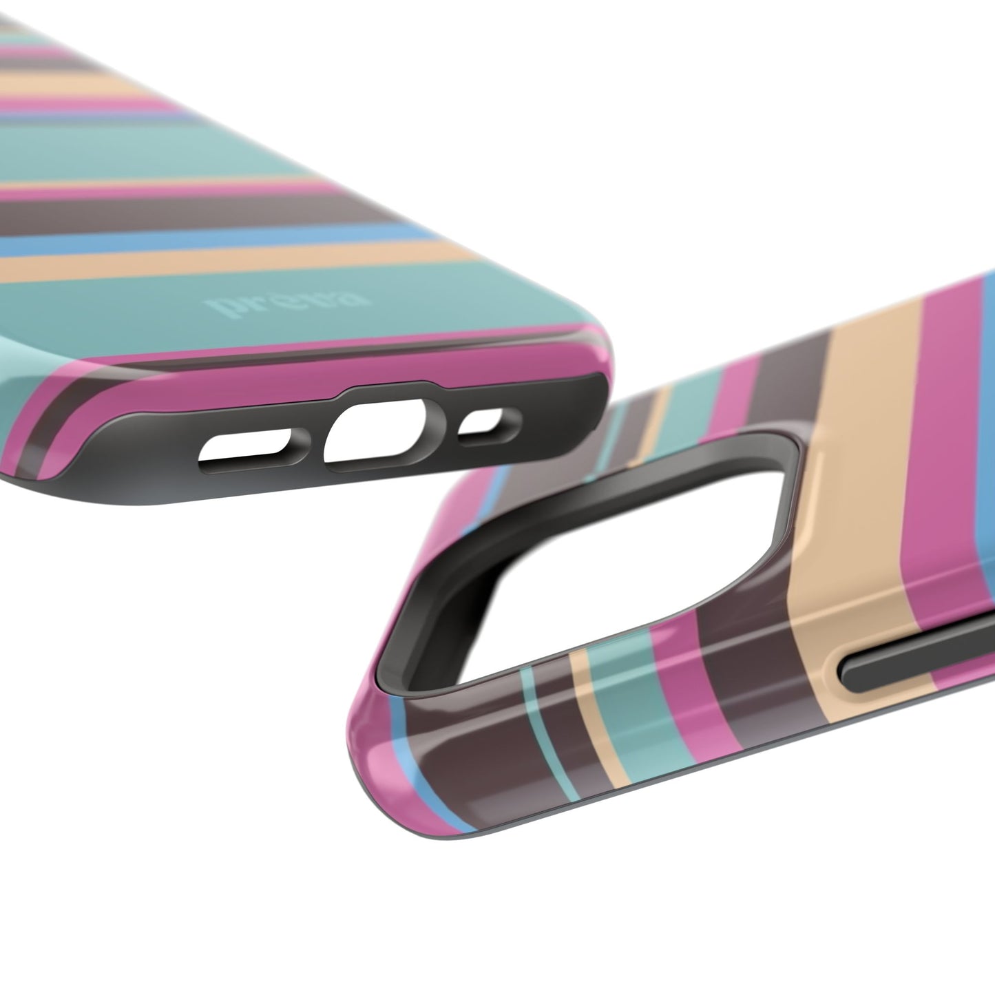 Cocoa Palm Stripes Phone Case