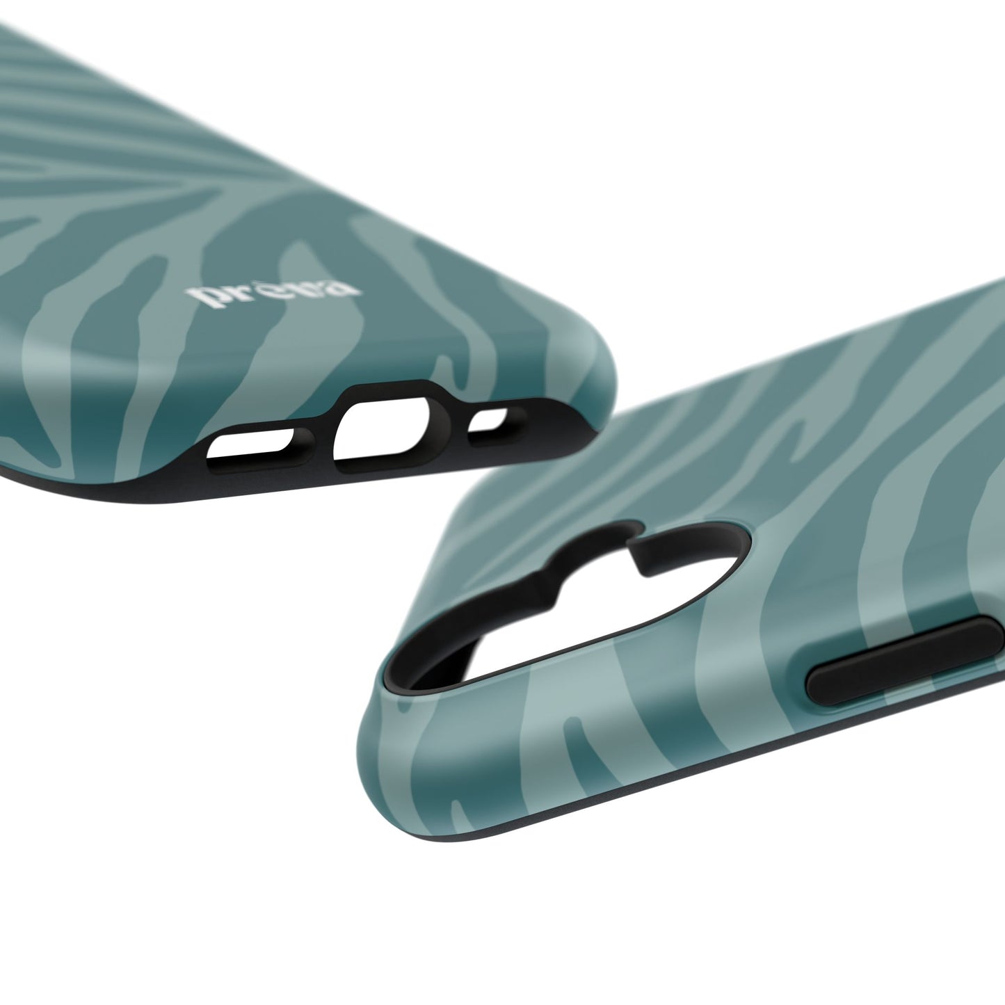 Teal Zebra Phone Case