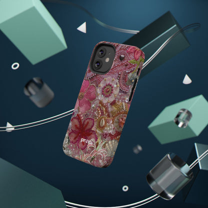 Floral Embroidery Phone Case