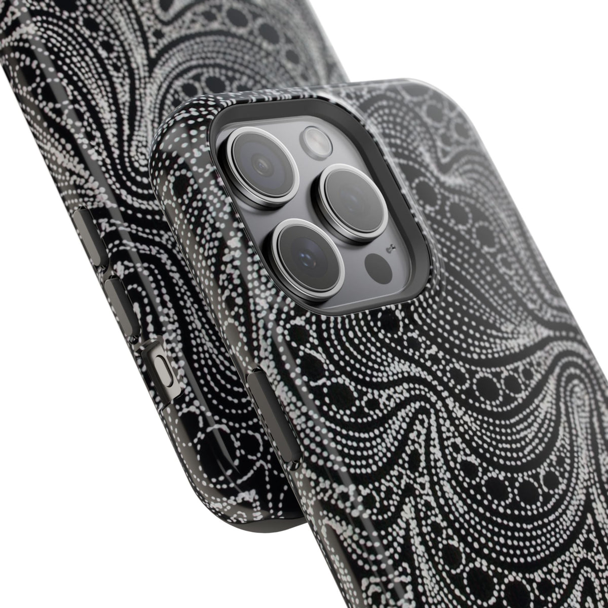 Abstract Midnight Lace Phone Case