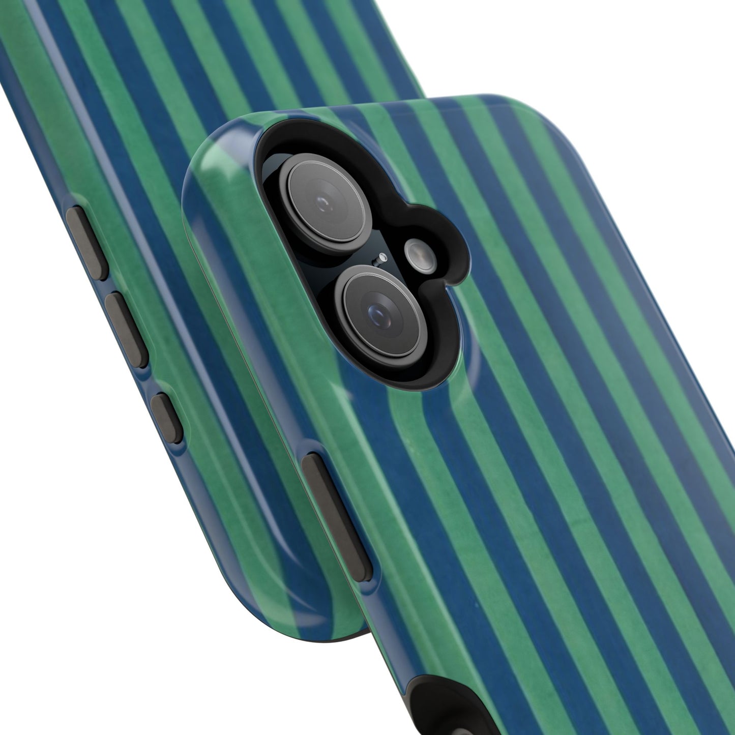 Green & Blue Stripes Phone Case