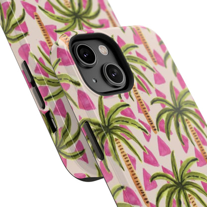 Phone Case — Pink Palm Tree Impact-Resistant Protector