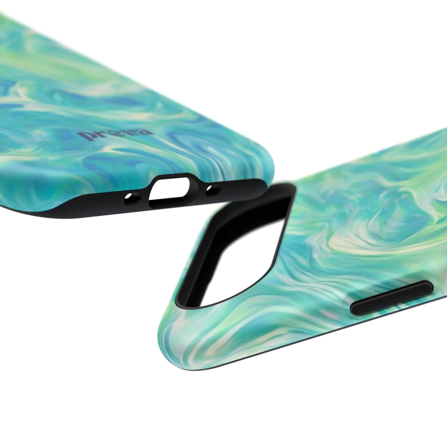 Teal & Green Swirl Phone Case